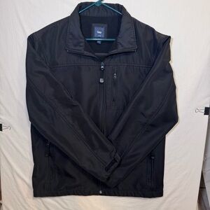 Gap Men’s Light Weight Black Jacket Full Zip - Size Large